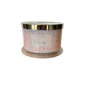 Homeworx Slatkin & Co. Cheers (Peach, Apricot, Bubbly) 4 Wick Candle